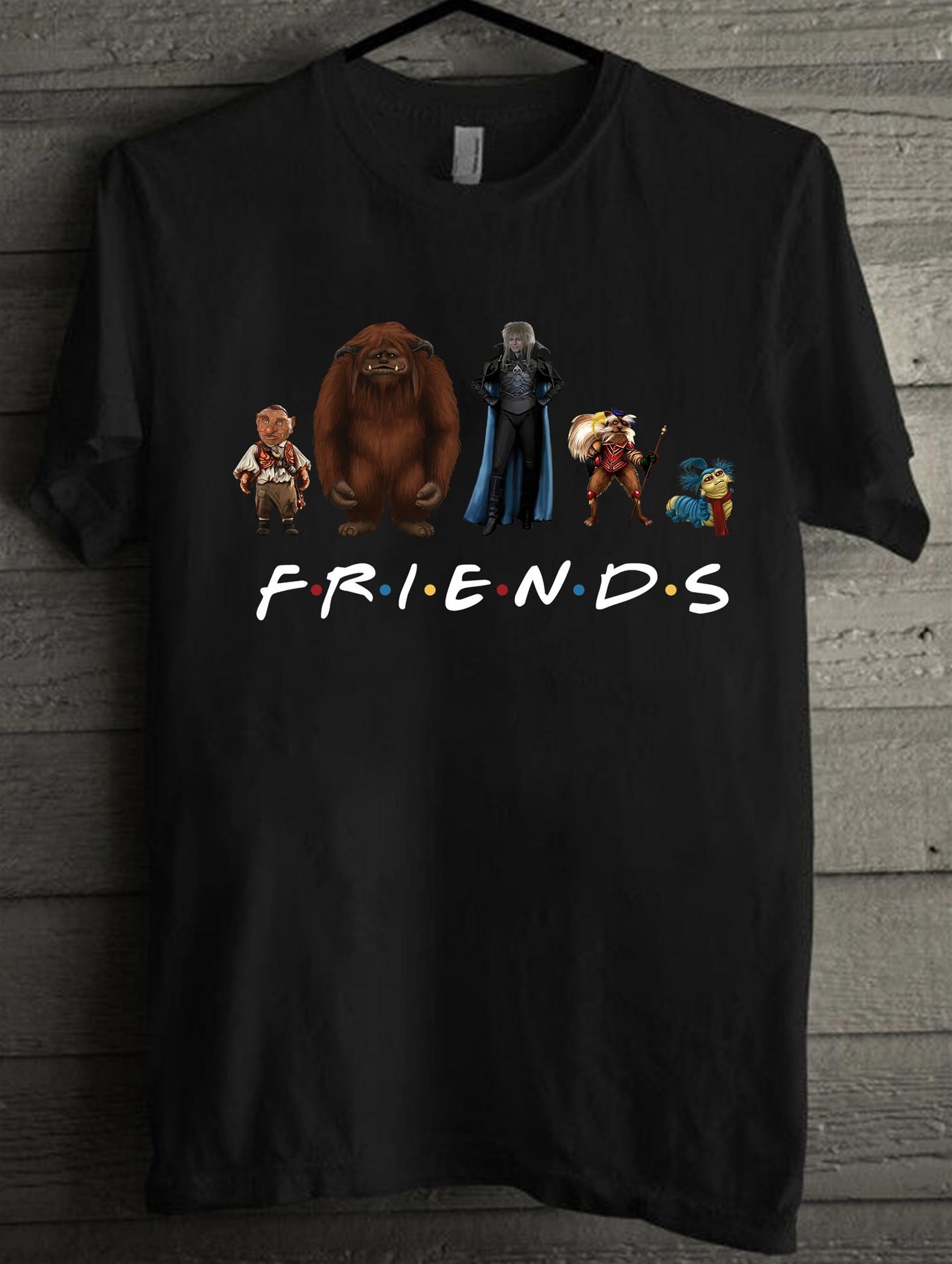 Labyrinth Characters Friends Film 80s Fantasy Vintage T-shirt Labyrinth Movie Shirt Gift Tee For You And Your Friends